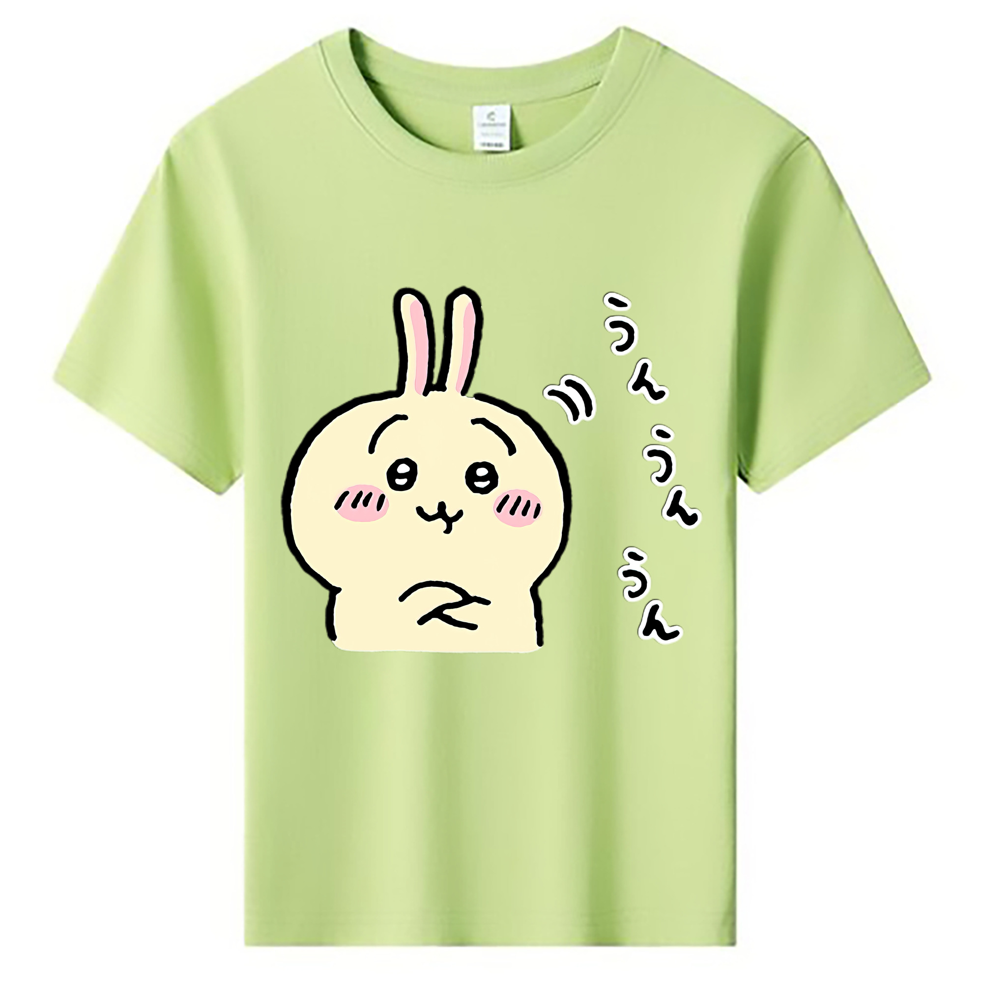 （画像用） ちいかわ うさぎ Chii-kawa usagi 綿100％キッズTシャツ（フロントプリント）
